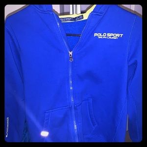 Royal Blue Polo Sport Zip-Up Hoodie